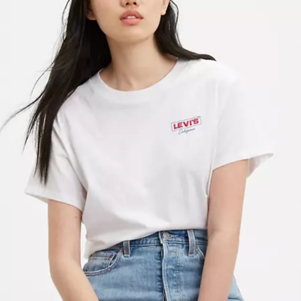 Levi’s Graphic Surf Tee Shirt White Size L